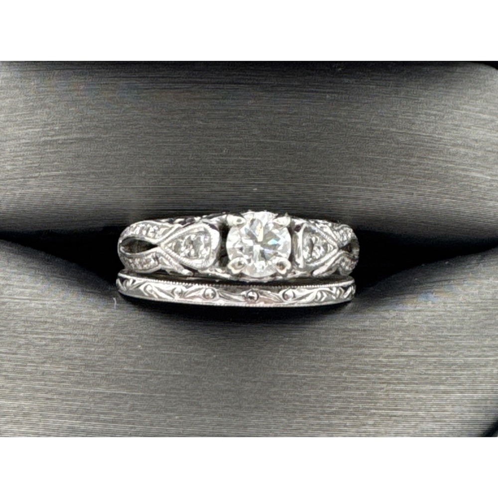 Shane Co. Natural Diamond Engagement Ring, 14k Gold, (US Size ~7) w/ GIA Report